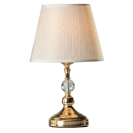 Abajur de Mesa Techled 35cm Luxuoso Dourado com Interruptor On/Off Bivolt