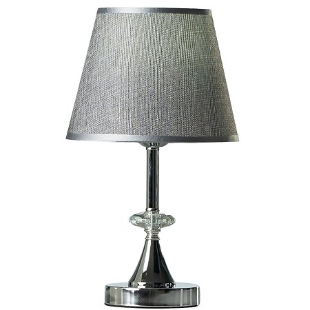 Abajur de Mesa Techled Grafite 36,5cm com Cúpula Interruptor On/Off Bivolt 127/220V para Cabeceira