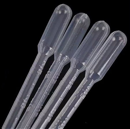 PIPETA GRADUADA DESCARTÁVEL 3ML - 16 CM PCT. C/ 4 UNIDADES