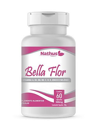 Bella Flor 500mg - Nathus - 60 Cápsulas - Empório Nativi - Produtos  Naturais em cápsulas