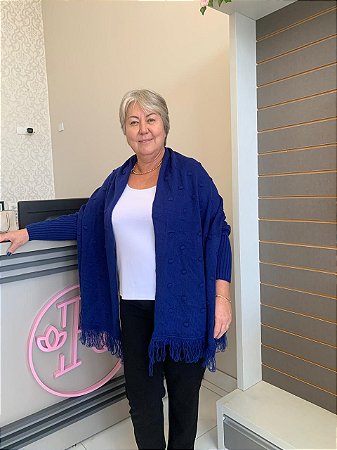 Casaco Poncho Marlene