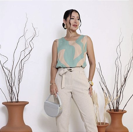 Calça De Linho Julia