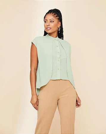 Blusa Camisa Dupla Dalila
