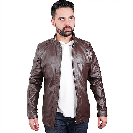 blazer masculino de couro legitimo