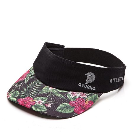 Viseira GYURKO Corrida Floral Preta