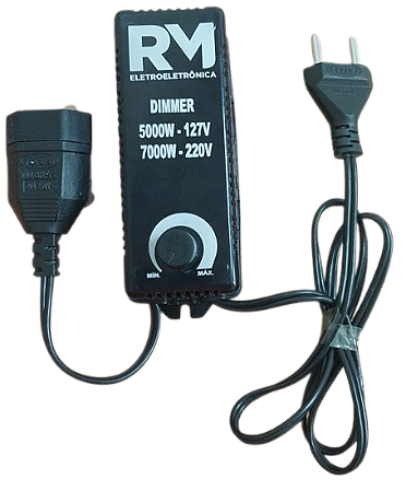 DIMMER ROTATIVO C/OFF BIVOLT 7000W COM RABICHO 1,10 metros
