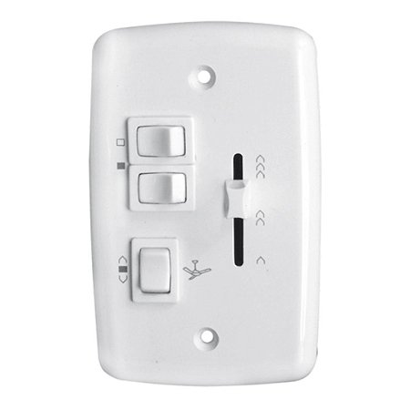 Chave Deslizante Rima Bivolt para Ventilador de Teto 2 Lâmpadas