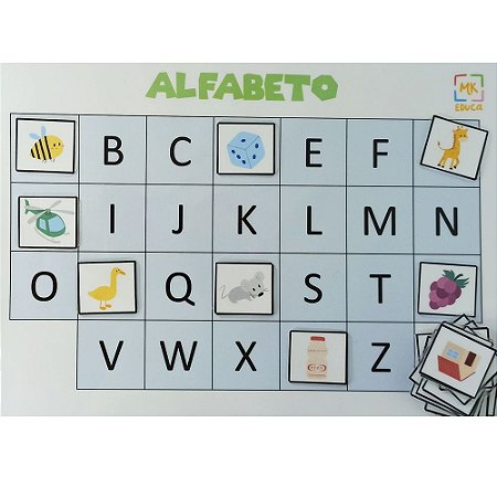 Jogo pedagógico - Pareamento do alfabeto