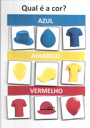 Jogo Educativo Pareamento de cores primárias