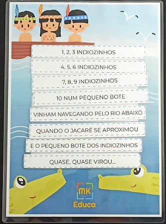 Jogo Pedagógico Música Fatiada - Os Indiozinhos
