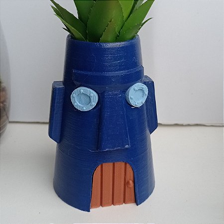 Bob Esponja Casa Lula Molusco Vaso Suculentas