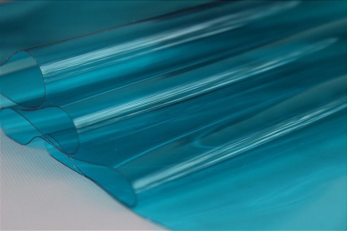 Plástico Cristal Cor Azul 0.40