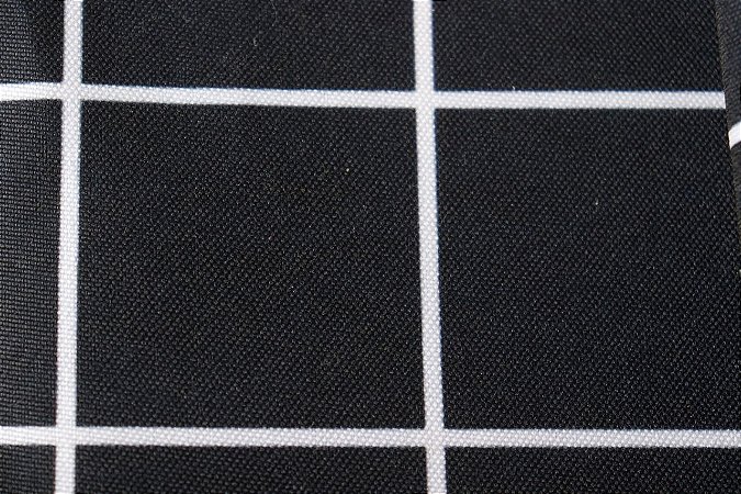 Grid Tecido Dublado Na Sarja 1,40 X 0,50Cm Preto