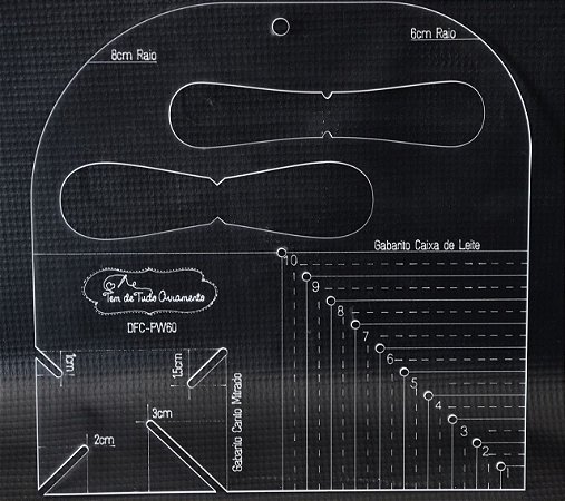 Regua Multifuncional Tem De Tudo Aviamento Dfc Pw60 Cor Cristal