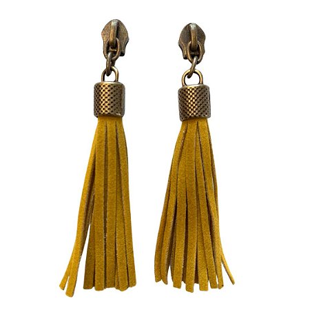 Cursor Chaveiro Tassel-2Uni- Ouro Velho/ Mostarda