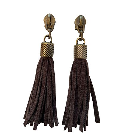 Cursor Chaveiro Tassel-2Uni- Ouro Velho/ Marrom