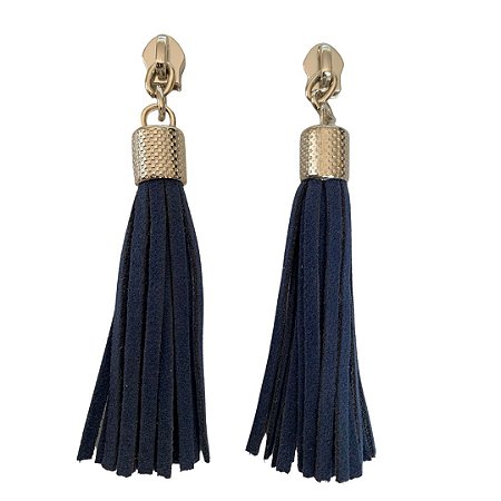 Chaveiro Tassel-2Uni-Niquelado/ Marinho