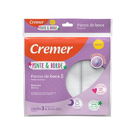 Pano De Boca Pinte e Borde Cremer