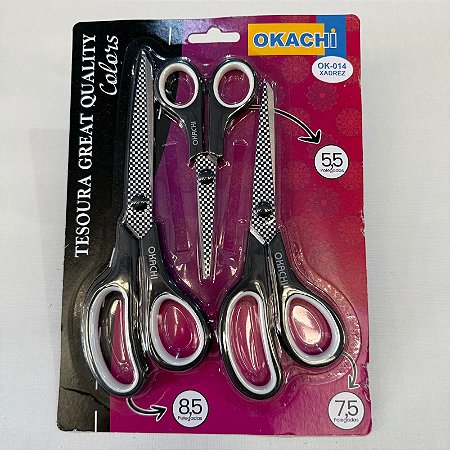 Kit Tesouras Multiuso OK-014 - Okachi Xadrez