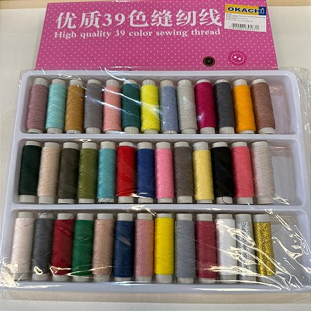 Kit de Linha para Costura 39 Unidades OK-025 - Okachi