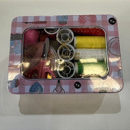 Kit Costura Portátil Formato Quadrado OK-072- Sun Special