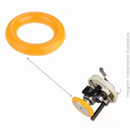 Borracha Do Enchedor Amarela Reta Eletronica MK-H1, H2, H5, H6 DUPLO MK-H31/33 - I 25MM X E 40MM