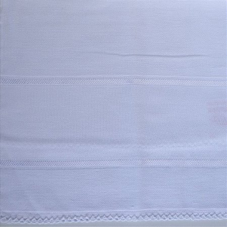 Fralda Nicoli Pt Crochet 30 X 40 Cm P/ Pintar Branco