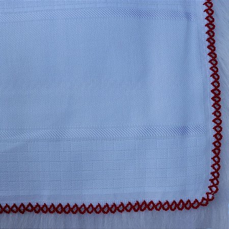Fraldinha Estrela Crochet 30X40 1 Unidade Cor Vermelha