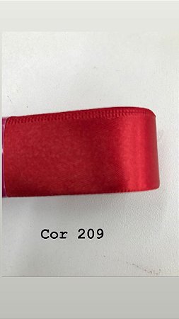 Fita De Cetim Numero 9 Progresso Cf009 Cor 209 Vermelho