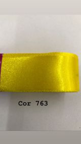 Fita De Cetim Numero 2 Progresso Cf002 Cor 763 Amarelo