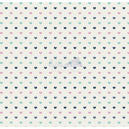 Tricoline Coração Amor Cor 09 Tt180572 (Tiffany)