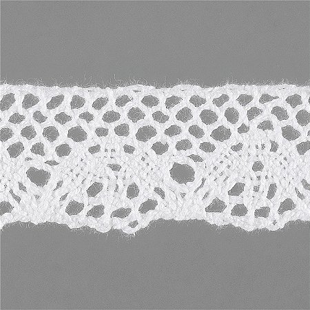 Ra019- Renda 100% Algodão Branco