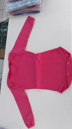 Body Manga Longa Tamanho P Cor Pink