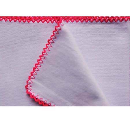 Manta Cueiro Crochet 90X90 1 Unidade Cor Pink