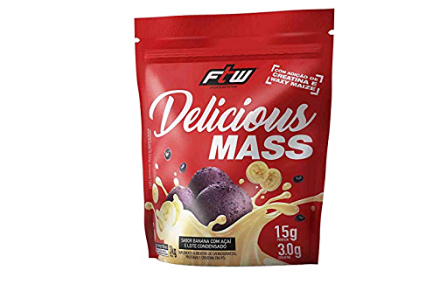 HIPERCALÓRICO DELICIOUS MASS  3KG  BANANA COM AÇAI E LEITE CONDENSADO