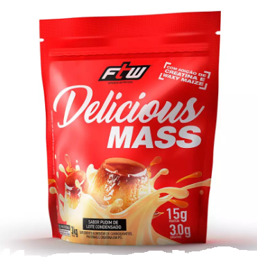 HIPERCALÓRICO DELICIOUS MASS  3KG  PUDIM DE LEITE CONDENSADO