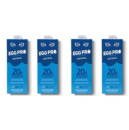 Clara de Ovo Pasteurizada EGG PRO (Kit com 4 Litros)