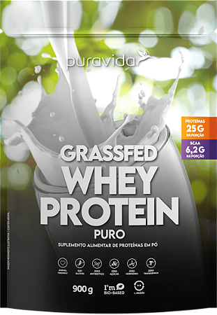 GRASSFED WHEY PROTEIN NATURAL 900GR PURAVIDA