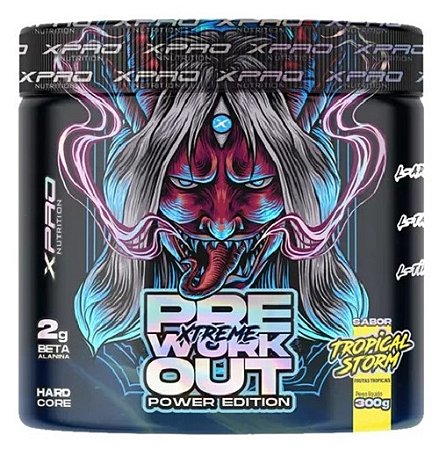 PRE WORKOUT XTREME POWER EDITION 300G FRUTAS TROPICAIS - XPRO NUTRITION