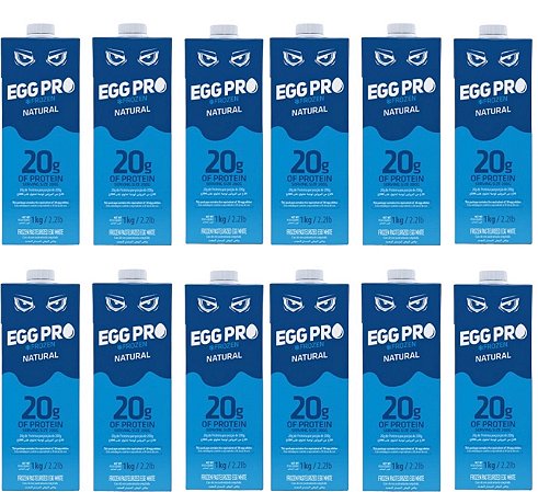 Clara de Ovo Pasteurizada EGG PRO (Kit com 12 Litros)