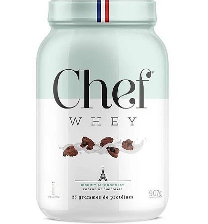 CHEF WHEY 907G ZERO LACTOSE - COOKIES DE CHOCOLATE