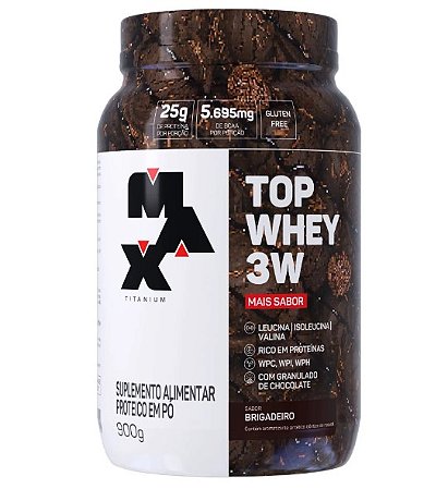 TOP WHEY 3W 900GR BRIGADEIRO