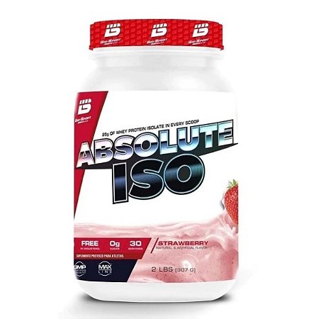ABSOLUTE ISO WHEY 907 GR  MORANGO