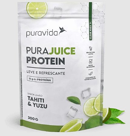 PURAJUICE PROTEIN 300G LIMÃ0 TAHITI & YUZU - PURAVIDA