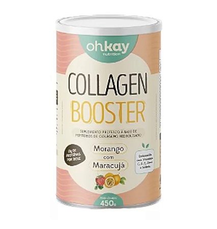 COLLAGEN BOOSTER MORANGO COM MARACUJA 450G OHKAY