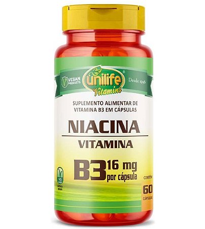 NIACINA VITAMINA B3 60 CAPS