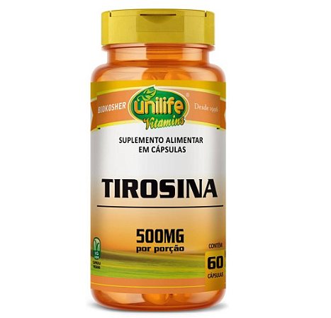 TIROSINA UNILIFE 500MG 60 CAPS