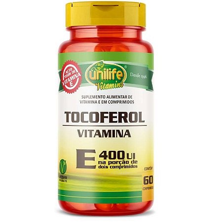 VITAMINA E TOCOFEROL  60 CAPS UNILIFE