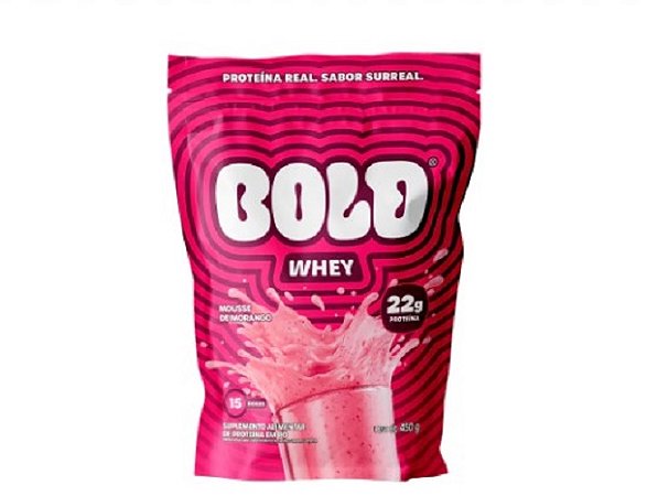 BOLD WHEY 450GR MOUSSE DE MORANGO