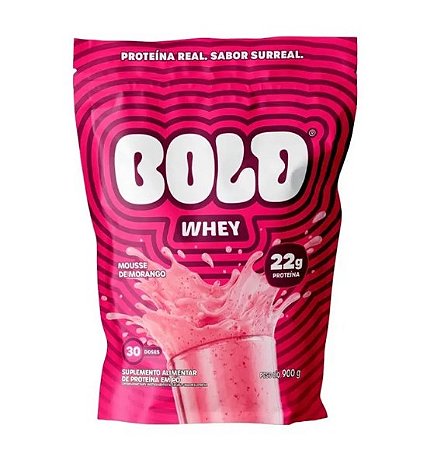 BOLD WHEY 900GR MOUSSE DE MORANGO